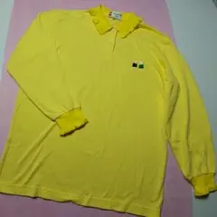 PICONE CLUB ポロシャツ　カットソー　Tシャツ　イエロー　刺繍38　L