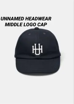 UNNAMED HEADWEAR MIDDLE LOGO CAP ネイビー 美品のサムネイル