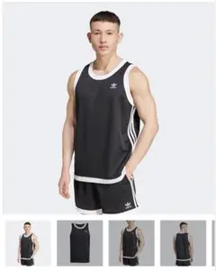 adidas ブラック タンクトップ XL