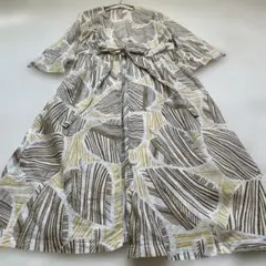 AZUL by moussy 着流しカーディガン　羽織りボタニカル柄　夏　Mのサムネイル