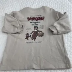 韓国子供服　トップス　スウェットワンピース　ベビー服　xsサイズ　裏毛