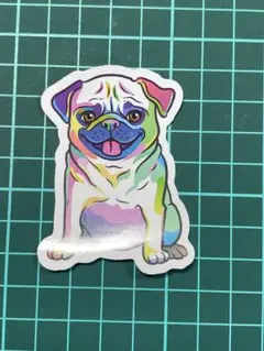 【まとめ買いがオトク】防水ステッカー シール かわいい おそろい ブルドッグ