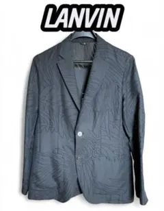 LANVIN ランバンテーラード ジャケット ブラック 透かし シアー ブランド