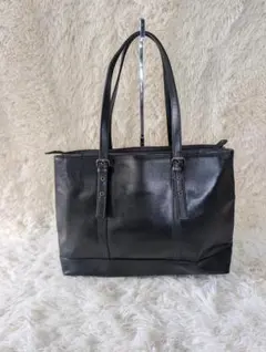 Freude フライデ　ビジネスバック　ブラック　黒　レザー　2ハンド