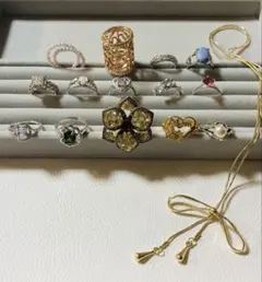 レディース華奢 繊細 指輪まとめ売り15点 ヴィンテージ リングセット売り