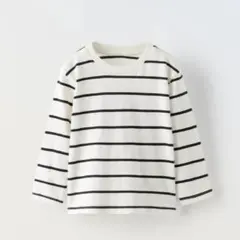 ZARA ベビー 新品 ボーダーロンTシャツ 92 コットン素材