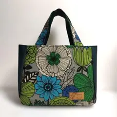 前ポケット付きトートバック　ハンドメイド