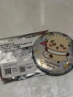 ちいかわパーク ラッコ ホログラム缶バッジ
