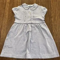 美品！！familiar ワンピース　ブルー　120