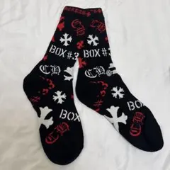 100%本物　正規店購入　未使用　クロムハーツ靴下 CHROME HEARTSクロムハーツ 靴下3Pset Lサイズ- 夜型大型