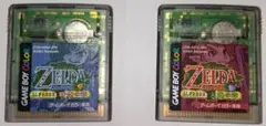 GBC ゼルダの伝説 ふしぎの木の実 大地の章 時空の章 セット