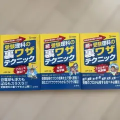 【週末限定価格】受験理科の裏ワザテクニックシリーズ　3冊セット