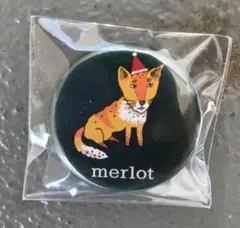 merlot キツネ 缶バッジ