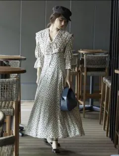 【スナイデル】ビッグカラークラシカルワンピース