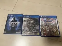 PS4 ドラクエ11、モンハンワールド、アンチャーテッド3本セット