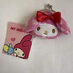 マイメロディ チェック柄ミニポーチ