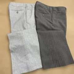 Brilliantstage ストライプ スラックスグレー サイズ7 2本セット