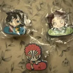 鬼滅の刃 キャラばんちょうこうヘアクリップ 冨岡義勇 竈門炭治郎 猗窩座