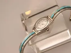 新品】ターコイズ バングルウォッチ クォーツインディアンジュエリー