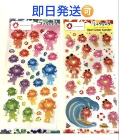 ミャクミャク シール クリア キャンディ 2枚セット 新品 正規品