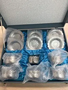 ステンレス製カップ・ソーサー6組セット