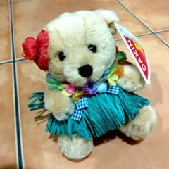 DAKIN フラダンス　ベア ぬいぐるみ　フラ衣装のくまちゃん　くま　テディベア