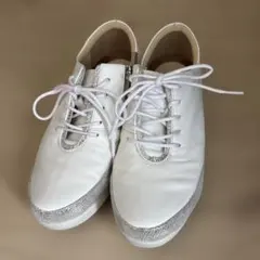 美品 うさぎや 厚底スニーカー コンフォートシューズ 23.0cm