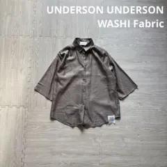 新品 UNDERSON UNDERSON WASHI Fabric Shirtのサムネイル