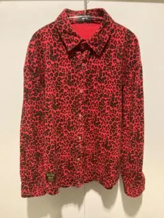 glamb ガウンシャツ レッド　レオパード柄 サイズ1 ユニセックス　Ｌ glamb ガウンシャツ レッド レオパード柄 ユニセックス L - メルカリ