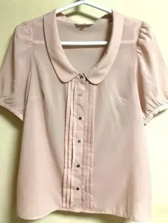 組曲【KUMIKYOKU】ブラウス　半袖　ベージュピンク サイズ3号