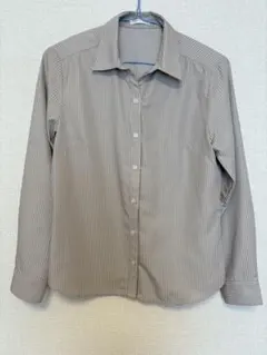 Honeys ベージュ ストライプ 長袖シャツ 新品未使用