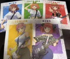五等分の花嫁 映画特典 色紙 水着 中野一花・二乃・三玖・四葉・五月 5