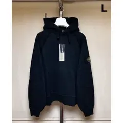 新品 M 25aw Stone Island パッチパーカー 黒 18711 - メルカリ