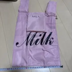 Milk ピンク エコバッグ 折りたたみ ミルクのサムネイル