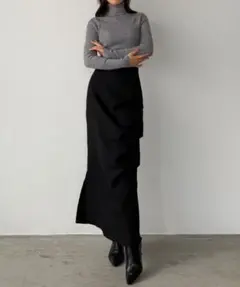 callautia薄手ツイードサイドタックマーメイドスカートのサムネイル