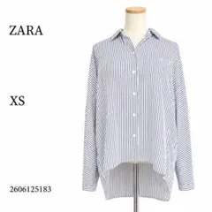 ★美品★ ZARA WOMAN ザラ ストライプ シャツ XS 長袖 ゆっくりのサムネイル
