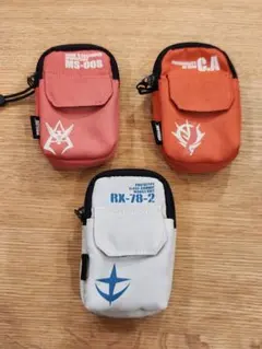 【レア】一番くじ 機動戦士ガンダム タクティカルポーチ　3種セット　カラビナ付のサムネイル
