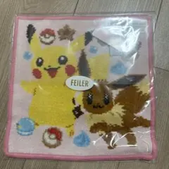 【新品】FEILER LOVERARY ポケモン ハンカチ ピカチュウ イーブイのサムネイル