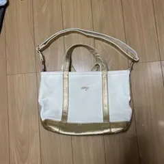 LL Bean ホワイトゴールド トートバッグ