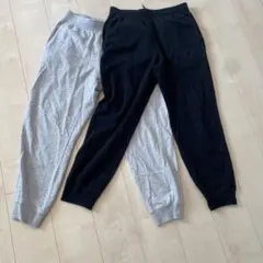 ユニクロ スウェットパンツ Mサイズ ブラック グレー2点セット