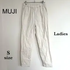 【無印良品】　コーデュロイ　イージーパンツ　【S】　アイボリー　ナチュラル