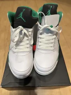 a*k様 エアジョーダン 5 レトロ　ホワイト/グリーン