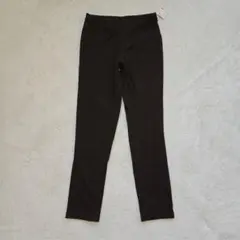 美品未使用タグ付 ユニクロ イ－ジ－ニットレギンスパンツ【S】ブラウン