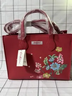 Cath Kidston キャスキッドソン　ショルダーバッグ レッド 花柄　新品のサムネイル