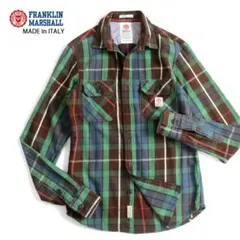 イタリア製 FRANKLIN MARSHALL　フランネル ワークシャツのサムネイル