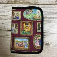 HOYAKA 猫の森の美術館　ハンドメイド　お薬手帳ケース
