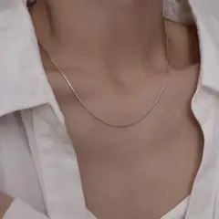 S925 スネークチェーン ネックレス シルバー