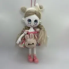 ハンドメイド❉ドールチャーム＆モノグラムくまチャーム❉バッグ