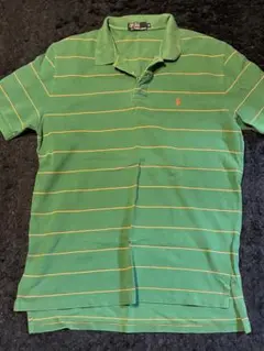 Polo by Ralph Lauren 緑色ストライプポロシャツ 3L