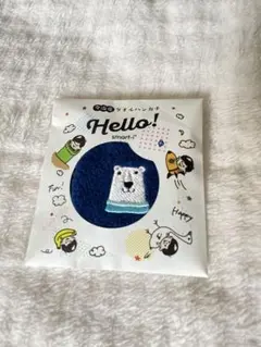シロクマ 刺繍 タオル ハンカチ ユニセックス